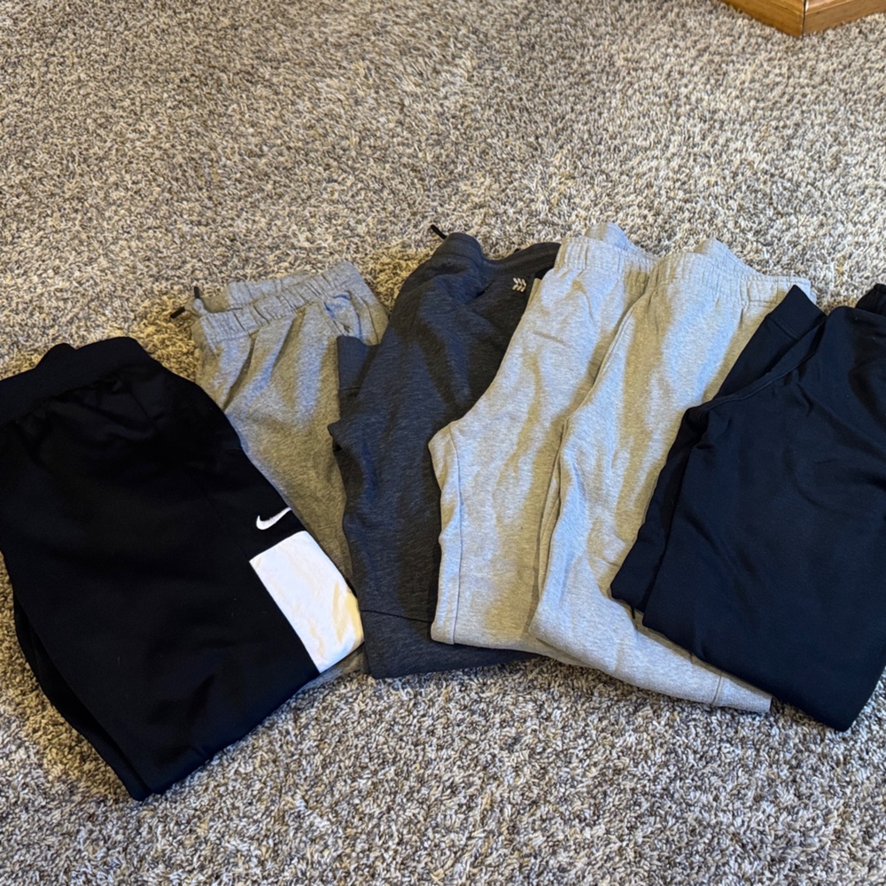 Kids Black and Gray Bottoms